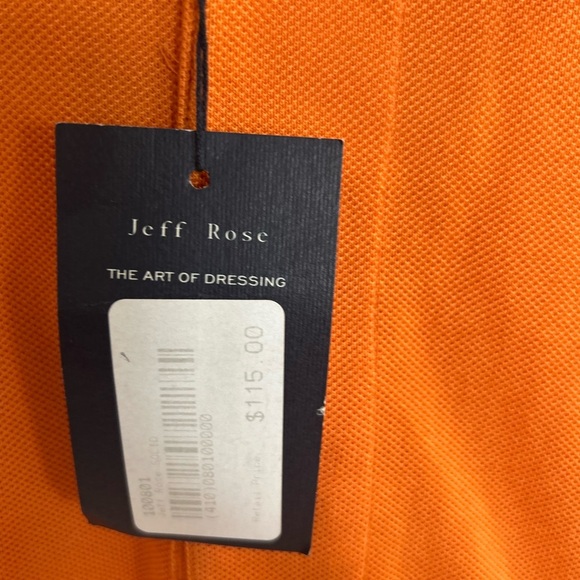 Jeff Rose Men’s Orange Golf Polo NWT

Size M - Picture 7 of 7